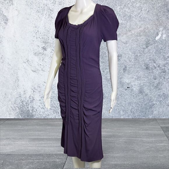 Prada Purple Short Sleeve Knee Length Dress - Picture 4 of 8